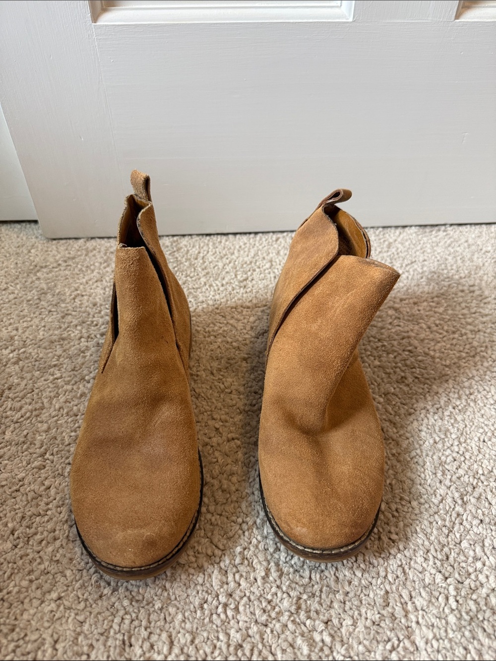 Lucky Brand Chestnut Brown Leather Ankle Boots - Picture 1 of 7